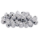 50 Piece Volleyball Round Acrylic Loose Spacer Large Hole Beads Accessories Findings for Jewelry Making Crafts 12mm