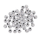 50 Piece Volleyball Round Acrylic Loose Spacer Large Hole Beads Accessories Findings for Jewelry Making Crafts 12mm