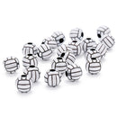 50 Piece Volleyball Round Acrylic Loose Spacer Large Hole Beads Accessories Findings for Jewelry Making Crafts 12mm