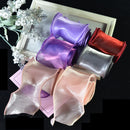6 Pieces 1 Meter Wavy Translucent Galloon Ribbons for DIY Women Kids Hair Accessories Wedding Party Decoration