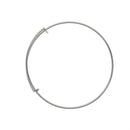 6 Pieces Brass Sliver Plated Adjustable Wire Bracelets Blanks, Expandable Wiring Bangle Bracelet DIY Craft