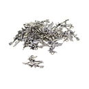 20 Pieces Halloween Charms Antique Silver Halloween Craft Supplies Charms Witch on Broomstick Pendants for Crafting, Jewelry Findings Making Accessory For DIY Necklace Bracelet