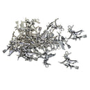 20 Pieces Halloween Charms Antique Silver Halloween Craft Supplies Charms Witch on Broomstick Pendants for Crafting, Jewelry Findings Making Accessory For DIY Necklace Bracelet