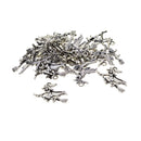 20 Pieces Halloween Charms Antique Silver Halloween Craft Supplies Charms Witch on Broomstick Pendants for Crafting, Jewelry Findings Making Accessory For DIY Necklace Bracelet