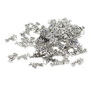 50 Pack 17 x 9.5 mm Upper Case Faith Letter Charms with Jump Rings fit Pendant, Key Chains, Key Rings, Choker, Necklace, Bracelet, Bag Charms, etc