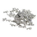 50 Pack 17 x 9.5 mm Upper Case Faith Letter Charms with Jump Rings fit Pendant, Key Chains, Key Rings, Choker, Necklace, Bracelet, Bag Charms, etc