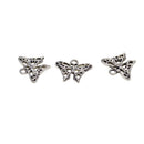50 Pieces Alloy Hollow Butterfly Shaped Dangle Pendants Charms Findings for DIY Necklace Bracelet Earrings