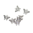50 Pieces Alloy Hollow Butterfly Shaped Dangle Pendants Charms Findings for DIY Necklace Bracelet Earrings