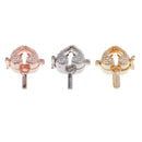 3 Pieces Heart Shape Pearl Bead Cage Pendant Cage Charms Findings for DIY Necklace Bracelet Earrings Jewelry Making Accessories
