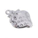 20Pcs Stainless Steel Strawberry Charms Pendant For DIY Jewelry Making Craft
