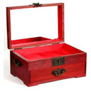 Vintage Style Wooden Box Suitcase Case Alloy Hasp Latch Hook Hasp Jewelry Box Latch Lock Case Boxes Quartet Buckle DIY Craft