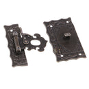 Vintage Style Wooden Box Suitcase Case Alloy Hasp Latch Hook Hasp Jewelry Box Latch Lock Case Boxes Quartet Buckle DIY Craft