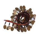 1 Yard Ethnic Sequin Shell Beaded Tassel Edging Fringe Trim for Sewing DIY Craft Millinery Clothing Decoration