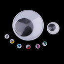 Coloured Wiggle Googly Wiggly Google Eyes with Eyelashes & White Black Wiggle Googly Eyes 306 Assorted Sizes and Colours - 7mm 10mm 50mm