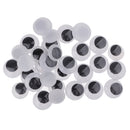 150 Pieces 12mm Black Wiggle Googly Eyes ( no adhesive ) with Self-adhesive 15mm Black Wiggle Googly Eyes DIY Dolls Kids Crafts Making Accessories
