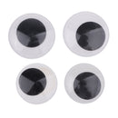 150 Pieces 12mm Black Wiggle Googly Eyes ( no adhesive ) with Self-adhesive 15mm Black Wiggle Googly Eyes DIY Dolls Kids Crafts Making Accessories