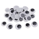 150 Pieces 12mm Black Wiggle Googly Eyes ( no adhesive ) with Self-adhesive 15mm Black Wiggle Googly Eyes DIY Dolls Kids Crafts Making Accessories