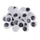 150 Pieces 12mm Black Wiggle Googly Eyes ( no adhesive ) with Self-adhesive 15mm Black Wiggle Googly Eyes DIY Dolls Kids Crafts Making Accessories