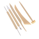5 Pieces Carving Clay Sculpting Hand Tools Modeling Sculpting Tool Plastic Handle Pottery Carving Tool Set Silicone Rubber Shapers Polymer Modeling