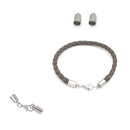 12 Pieces Leather Round Thong Necklace Bracelet Cord Lobster Clasps DIY Crafts