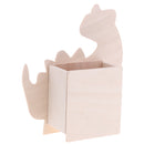 DIY Wooden Dinosaur Pen Holder Photo Frame Clay Color Mud Crafts Accessories
