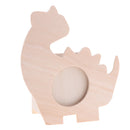 DIY Wooden Dinosaur Pen Holder Photo Frame Clay Color Mud Crafts Accessories