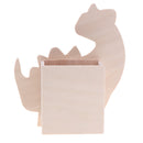 DIY Wooden Dinosaur Pen Holder Photo Frame Clay Color Mud Crafts Accessories