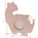 DIY Wooden Dinosaur Pen Holder Photo Frame Clay Color Mud Crafts Accessories