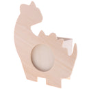 DIY Wooden Dinosaur Pen Holder Photo Frame Clay Color Mud Crafts Accessories