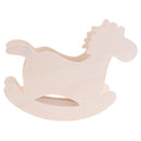 DIY Wooden Horse Pen Holder Photo Frame Clay Color Mud Crafts Accessories