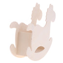 DIY Wooden Horse Pen Holder Photo Frame Clay Color Mud Crafts Accessories