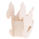DIY Wooden Horse Pen Holder Photo Frame Clay Color Mud Crafts Accessories