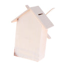 Children Paintable Untreated Wooden Money Box Piggy Bank Wooden Windmill Money Box DIY Crafts Desk Nursery Decorations
