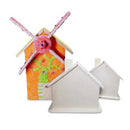 Children Paintable Untreated Wooden Money Box Piggy Bank Wooden Windmill Money Box DIY Crafts Desk Nursery Decorations