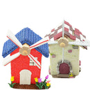 Children Paintable Untreated Wooden Money Box Piggy Bank Wooden Windmill Money Box DIY Crafts Desk Nursery Decorations