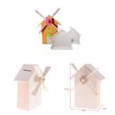 Children Paintable Untreated Wooden Money Box Piggy Bank Wooden Windmill Money Box DIY Crafts Desk Nursery Decorations