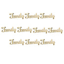 Wooden Family Words Creative Development Decorative Party Sweet Family DIY Gift For House Room DIY Creative Decoration Crafts Pack of 10 Pcs