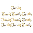 Wooden Family Words Creative Development Decorative Party Sweet Family DIY Gift For House Room DIY Creative Decoration Crafts Pack of 10 Pcs