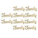 Wooden Family Words Creative Development Decorative Party Sweet Family DIY Gift For House Room DIY Creative Decoration Crafts Pack of 10 Pcs