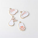 4 Pieces Assorted Alloy Charms Pendants for DIY Hair Accessories Jewelry Making DIY Craft