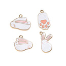 4 Pieces Assorted Alloy Charms Pendants for DIY Hair Accessories Jewelry Making DIY Craft