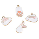 4 Pieces Assorted Alloy Charms Pendants for DIY Hair Accessories Jewelry Making DIY Craft