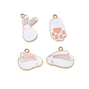 4 Pieces Assorted Alloy Charms Pendants for DIY Hair Accessories Jewelry Making DIY Craft