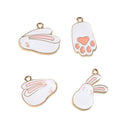 4 Pieces Assorted Alloy Charms Pendants for DIY Hair Accessories Jewelry Making DIY Craft