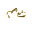 12 Pack Gold Plated Colors Clip on Earring Findings Earring Converter Standard Ball with Easy Open Loop for DIY Jewelry Making Earring Accessories