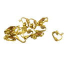 12 Pack Gold Plated Colors Clip on Earring Findings Earring Converter Standard Ball with Easy Open Loop for DIY Jewelry Making Earring Accessories