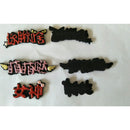 12 Pieces Mix Felt Non-woven Pieces Patches Chinese Characters Pattern Sew On Patches Iron On Patches For Clothes Badges Sticker Embellishments