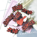 12 Pieces Mix Felt Non-woven Pieces Patches Chinese Characters Pattern Sew On Patches Iron On Patches For Clothes Badges Sticker Embellishments