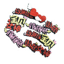 12 Pieces Mix Felt Non-woven Pieces Patches Chinese Characters Pattern Sew On Patches Iron On Patches For Clothes Badges Sticker Embellishments