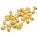200 Pieces Dyed Yellow Wooden Barrel Beads Jewelry Making Charms DIY Bracelet Necklace Craft Handmade Accessories 10mm